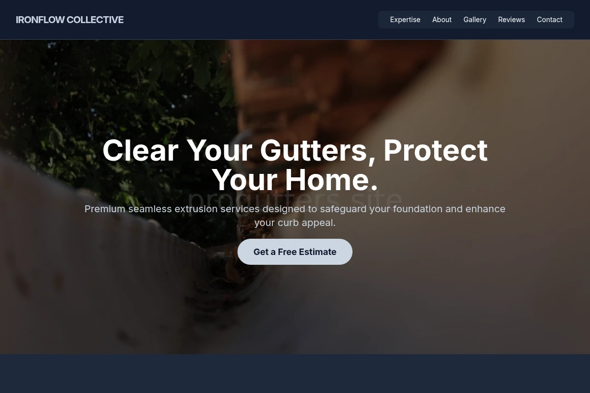 Seamless-extrusion Gutter